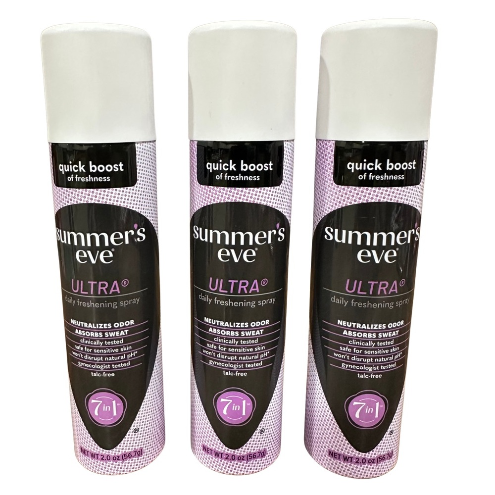 NEW Summer’s Eve ULTRA® Daily Freshening Spray , Lot of 3